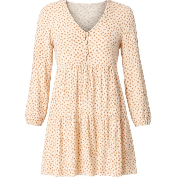 American Eagle By Payless Dresses & Skirts - American Eagle Floral Print Long Sleeve Mini Dress Bohemian Cute size small fall